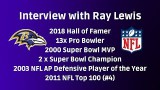 Interview with Ray Lewis